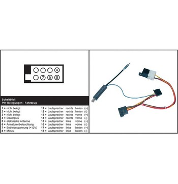 AIV Bilradioadapter - Skoda Fabia, VW image