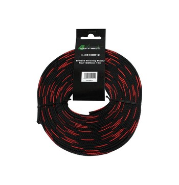 4Connect 4-NS10BR12 röd och svart nylonstrumpa 12/25mm 10m image