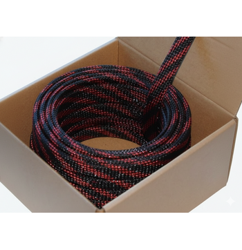 FOUR Connect 4-NS100M-BR6 nylonsock Black / Red 6 /12mm 100m image