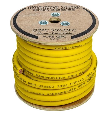 50 mm² high quality OFC power wire 20m – yellow image