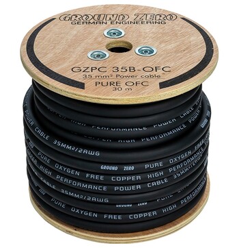 Ground Zero OFC power wire 35mm2 30m - black image
