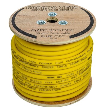 Ground Zero OFC power wire 35mm2 30m yellow image