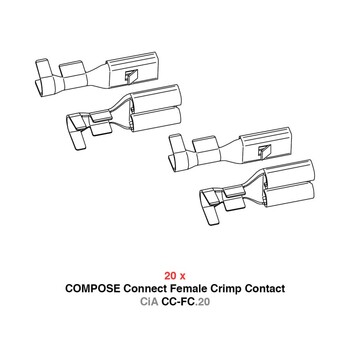 Female CiA CC-FC.20 crimp contact kit for COMPOSE Connect Female Housings image