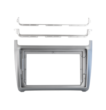 ACV 381320-90-2 9″ facia plate VW Polo(6R) 04/2014-07/2017 silver image